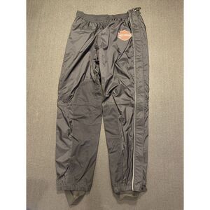 Harley Davidson‎ Mens Black Classic Cruiser Rain Pants Size Large